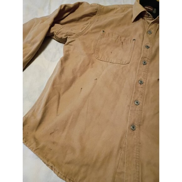 Jesse James Jacket Mens XL Canvas West Coast Chopper Lined Workwear Marks Paint - Picture 5 of 12